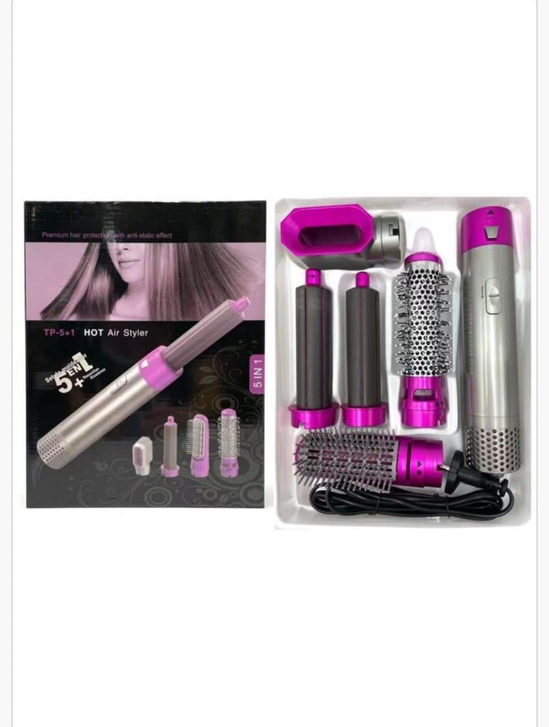 Cepillo de Aire 5 en 1 – Seca, Alisa, Moldea y Da Volumen en Minutos